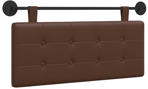 vidaXL Hängendes Kopfteil Kunstleder, Modernes rechteckiges Wandkopfteil, Flexible Rückenlehne, stylische Schlafzimmer-Deko, platzsparendes Design