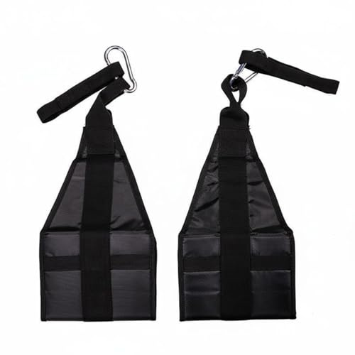 MERIGLARE Training Bauchgurt Bauchtrainer Abhängeschlaufen Klimmzugstangen Armstützen Kerntrainer aus Nylon mit Stahlkarabiner Gepolsterte Polsterung für, 700G, Verbesserte Eva