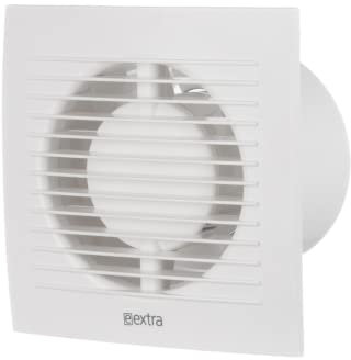 EUROPLAST Ø 100mm / 4 inch Extractor Fan with Timer - White Silent Bathroom Ventilator