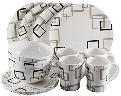 Camptech Sovereign Melamine Dinner Set (16 Pcs)