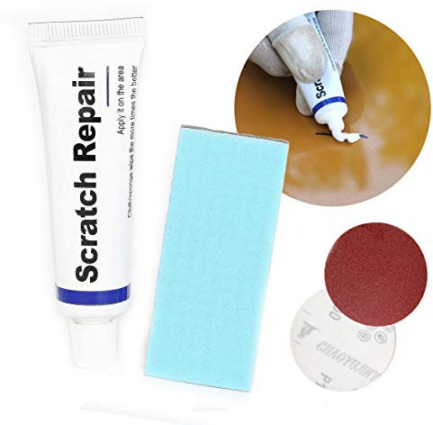 Plextone Autokratzer-Reparaturset, Wachs, Polierpaste, Lack, kleine Kratzer, klebriger Schmutz, kompatibel mit allen Farben Fahrrad Motorrad