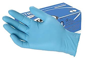 LOGICA Einweghandschuhe aus Vinyl und Nitril, puderfrei, Größe L, 100 Stück