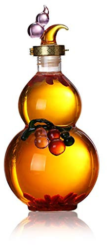 MQQ 1000ml / 3000ml Forma De Calabaza Decantador De Vino, Conjunto De Copa De Vino De Copa De Vino, Jarra De Vino Tinto Personalizado, Plomo Soplado De Vidrio De Cristal Libre, Botella De Vino Regalo