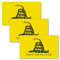 Anley 5 X 3 Don't Tread on Me Aufkleber 3Pcs - Auto- und LKW-reflektierende Autoaufkleber - 3er-Set