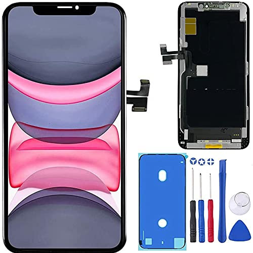 ZOETEC MP+ Screen Replacement for iPhone 11 Pro Max 6.5 inch (Model A2161, A2220, A2218) OLED and Touch Panel Assembly Part with Touch Screen Complete Repair Kit Waterproof Adhesive