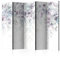 decomonkey Paravent Raumteiler Innen Pflanzen 225x172 cm 5 Teilig Einseitig Room Divider Wall Raumteiler Stehend Trennwand Sichtschutz Spanische Wand Sichtschutzwand Wohnzimmer Holz Blätter Laub