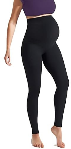 MCA Leggings Premaman Lunghi (XL, Nero)
