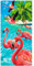 Beachland Flamingo Strandtuch, 76,2 x 152,4 cm, 100 % Baumwolle, Flamingos am Strand, ein Handtuch