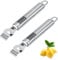 2PCS Lemon Zester Peeler, 16x2.6cm Professional Fruit Peelers Vegetable Peeler Julienne Peeler Fruit Peeler Orange Peeler Peelers Kitchen Tool for Kitchen Finger Peelerfor Gin Cocktails, Lime Oranges