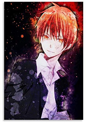 Enartly Poster und Drucke Attentat Klassenzimmer Akabane Karma Anime 2 Poster Wohnzimmer Schlafzimmer Malerei Artwork 60x90cm Kein Rahmen