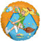 Party Factory Bibi Blocksberg Folienballon, Orange, Ø45cm, Heliumballon, Kleine Hexe Auf Fliegendem Besen Kartoffelbrei