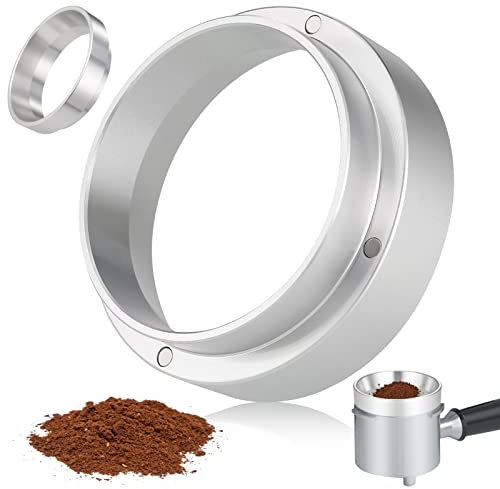 Huiguli 58mm Kaffee Dosierring, Espresso Dosiertrichter universal Kaffeedosierring Siebträge Trichter Fülltrichter Aluminium Kaffee-Ersatztrichter mit magnetischem für Kaffeemaschin
