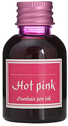 Surakey Encre de Stylo-Plume en Bouteille 30ml, Encre de Calligraphie Couleur, Encre d'écriture, pour Art, écriture, Dessin, Peinture, Encre de Graffiti, Stylo, Fournitures de Bureau Rose