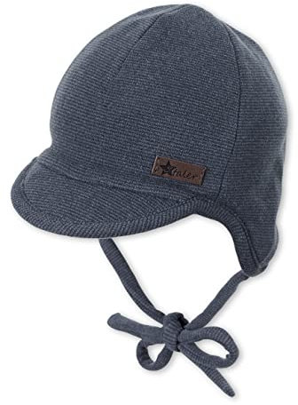 Sterntaler Baby - Jungen Schirmmütze Baby Schirmmütze Streifen, Blau, 43