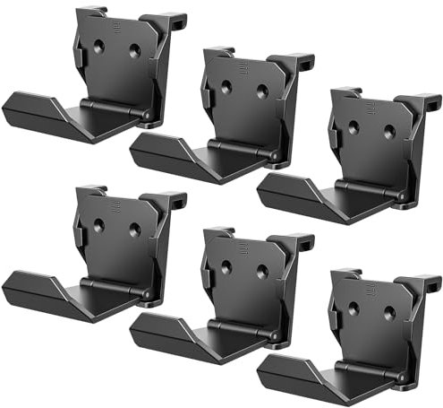 Controller Wall Mount Holder for PS5 Pro/Slim Controller, for Switch Controller,Strong Adhesive/Screw Controller Holder Headphone stand,Headset Hanger Hook for Universal Controller and Headset-6 Pack