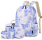 Imyth Backpack for Teen Girls School Gift Bookbag Lunch Box Pencil Bag 3 in 1 Set, Sky Blue, L, School
