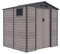 Gardiun Casetta Metallica Surrey 4,07 m2 Esterno 213x191x211 cm in Acciaio con Finestra Laterale e Effetto Legno Venato