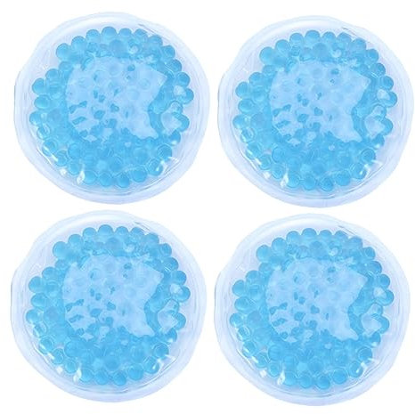 Lurrose 4stücke Kühlpads Rund Für Wärme Und Kältetherapie Umweltfreundliche Gel-eisbeutel Zur Linderung Von Beschwerden Bei Stillproblemen Und Verletzungen Blau