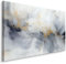 Muralo - Leinwandbild Aufhängefertig mit Abstraktion-Motiv - Bild für Wohnzimmer, Schlafzimmer, Büro, Restaurant - Wandbild Wanddeko Modern Vintage Glamour Loft Stil - Br.30cm x Hö.20cm