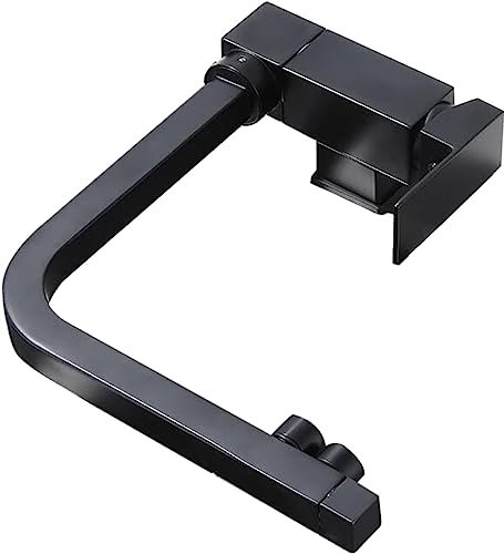 JQFDD Rubinetto Cucina 3 Vie Sottofinestra Pieghevole Nero Rubinetto da Cucina Ottone Miscelatore Cucina-Un