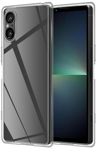 Verco Handyhülle für Sony Xperia 5 V Case (2023), Handy Cover für Sony Xperia 5 V Hülle Transparent Dünn Klar Silikon, durchsichtig