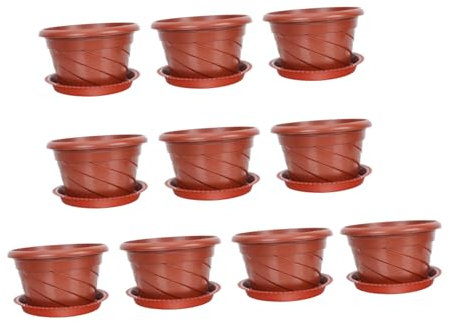 Kisangel 10sätze Kunststoff-pflanztopf Für Chlorophytum Garten-pflanzbehälter Leicht Und Praktisch Für Balkon Und Büro
