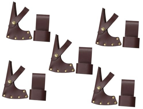 BESPORTBLE 5 Sätze Holzfäller Schutzhülle Schutzhülle Tasche Campingbeil mit Scheide Beil Versorgung Werkzeug Outdoor-Beilabdeckung tragbare Beilabdeckung draussen -Set Leder