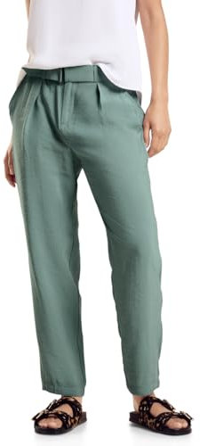STREET ONE Damen A377988 Hose im Loose Fit, Seafoam Green, 38W x 28L