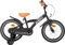 AMIGO Thunder - Kinderfahrrad Jungen - 16 Zoll - Mit Rucktrittbremse und V-Brake und Stützräder - ab 4-6 Jahr - Schwarz/Weiß