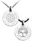 Lebensblume oder Lebensbaum Anhänger Kette mit Gravur, Silber 925, Personalisierte Familienkette für Damen
