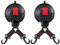 TechVizrs Lot de 2 grands crochets à ventouse pour camping - Extra double tête - Forte - Multifonction - Avec crochet de fixation - Pour camping-car, maison, camping, voiture, auvent