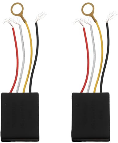 EXCEART Lot de 2 variateurs tactiles pour lampes de table et de chevet, modules de remplacement pour ampoules LED à commande tactile.