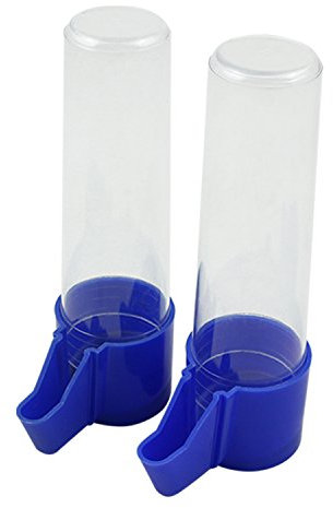Nobleza - 2 x Vögel Feeder Drinker für Käfig, Vogel-Wasserspender 90ml - Geeignet für Kleine und Mittelgroße Ziervögel wie Kanarienvögel und Sittiche