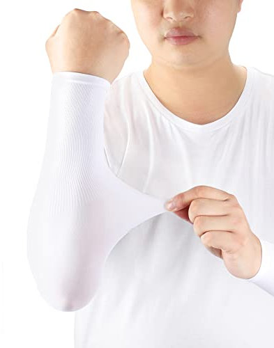 ioutdoor Arm Sleeves Kühlung UPF 50+, Kompressions Armstulpen, Sonnenschutz Arm Ärmel, Elastische, Atmungsaktiv, Anti-Rutsch, Kein Verblassen, Pillingresistent, Unisex-Ärmlinge für im Freien Sport