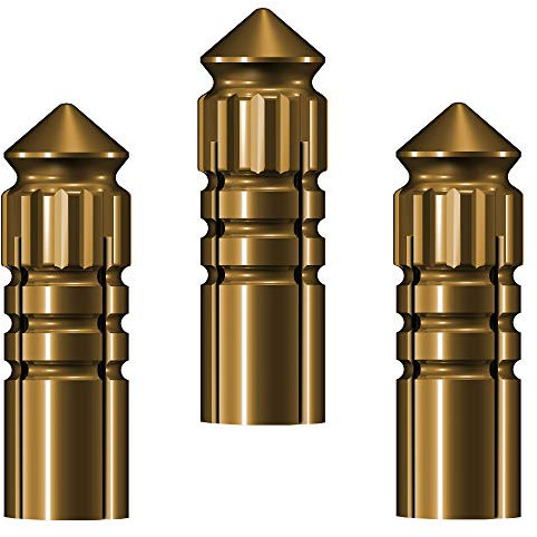 Mission F-Protect Schutzabdeckung für Dartpfeile/Flights, gold, 1 set (3)