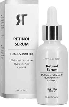 RevitalTrax 2% Retinol Serum, Anti-Aging Retinol Serum mit Hyaluronsäure, Skincare, reduziert Falten und verbessert die Hauttextur, 30ml