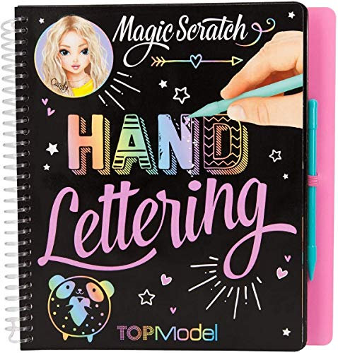 Depesche 11113 Malbuch Magic Scratch Hand Lettering, TOPModel, ca. 22 x 19,5 x 2 cm