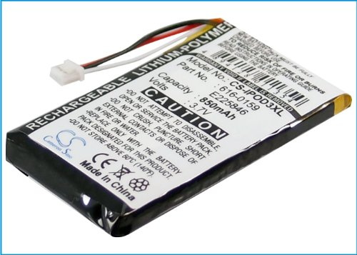 Rechargeable battery compatible with Apple 616-0159 850mAh Li-Polymer