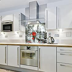 London Quay - Printed Kitchen Glass Splashback (600w x 750h)
