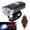 Luces de Bicicleta USB Recargable Delantero y Trasero 2pcssets