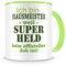 Samunshi® Hausmeister Tasse mit Spruch Geschenk für Hausmeister Mann Frau Kaffeetasse groß Lustige Tassen zum Geburtstag grün 300ml