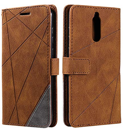 SONWO Funda para Huawei Mate 10 Lite/Huawei Nova 2I, Flip Folio Libro Cartera Carcasa para Huawei Mate 10 Lite/Huawei Nova 2I Cáscara de TPU, con Cierre Magnético, Ranura para Tarjeta, Marrón