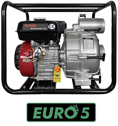 Weima WMPW80-26 - Pompa per acqua sporca (7 CV, 212 cm³, 80 mm, 3, 78 m³/h, EURO 5)