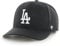 '47 MLB Los Angeles Dodgers Cold Zone MVP DP Unisex-Baseballkappe, Verstellbar, Hochwertiges Design, White Logo, Black