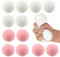 ZoneYan 12 Stück Anti Stress Bälle, Antistressball Kinder, Stressbälle Fidget Toy, Stressball Set, Quetschball, Rosa und Weiß, Emotionale Entlastung