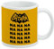 NA NA NA Batman tazza da caffè in ceramica, novità regalo per caffè, tè e bevande calde, 325 ml, bianco