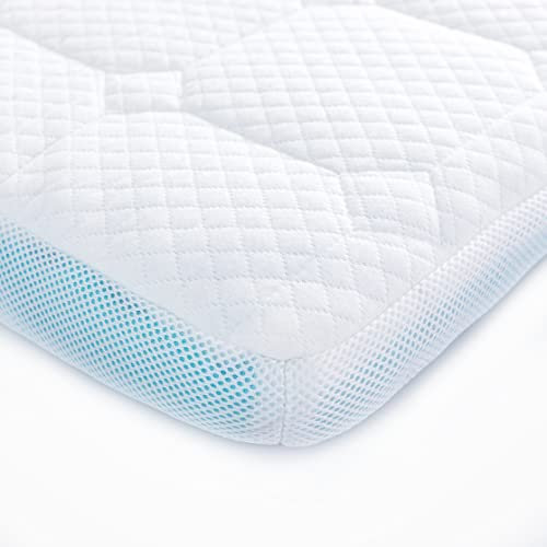 Schaumstoff Topper 90 x 200 cm, 7 cm Höhe Matratzenauflage– Matratzen Topper nach Öko-Tex Standard 100 – Matratzentopper mit Komfortschaumkern – waschbarer Bezug