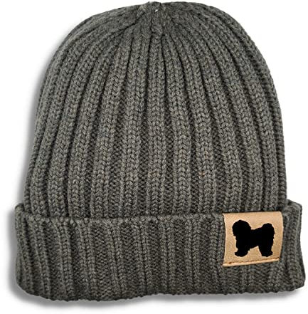 siviwonder Mütze Tibet Terrier Gassi Beanie Strickmütze Witzig Spruch Warm Herren Damen Herbst Hund Farbe Dark Grey