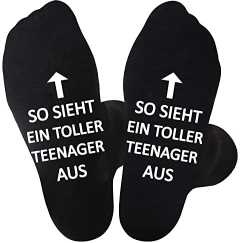 Jeasona Teenager Socken Geschenke Jungen Coole für 13 Jährige Jungs Geschenkideen für 16 Jährige 12 14 15 Jahre Weihnachtsgeschenke
