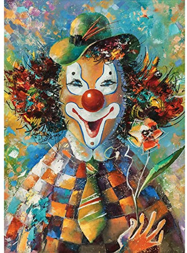 HUADADA Puzzle 1000 Teile für Erwachsene und Kinder, Impossible Game, Puzzles-Geschenk, Clevere Rätsel, Puzzles Farbenfrohes, Puzzle mit Bunter Süßer Clown-Motiv